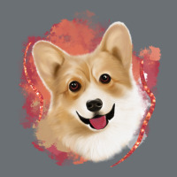 Corgi Peach Watercolor Background Premium Hoodie | Teevron