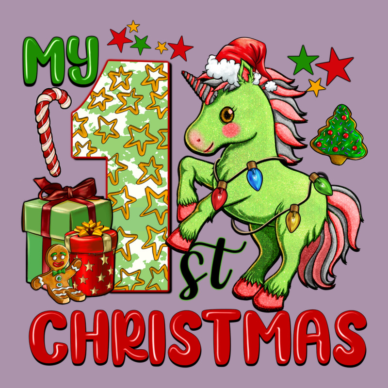 My First Christmas Unicorn Heavyweight Hoodie by FaDigitalArtStudio | Teevron