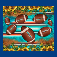 Football Turquoise Sunflower Premium Sweatshirt | Teevron