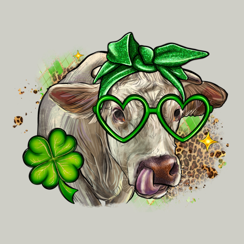 Charolais St. Patrick's Day Heavyweight Hoodie by OliviaCreatesArt | Teevron