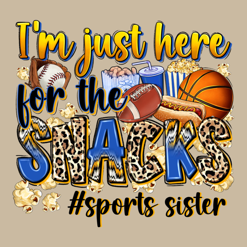 Im Just Here For The Snacks Sports Sister Long Sleeve Tee by Zillion Design Studio | Teevron