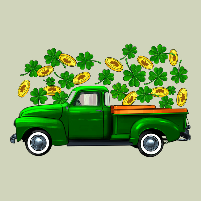 St Patricks Shamrock Gold Truck Heavyweight Hoodie by FaDigitalArtStudio | Teevron