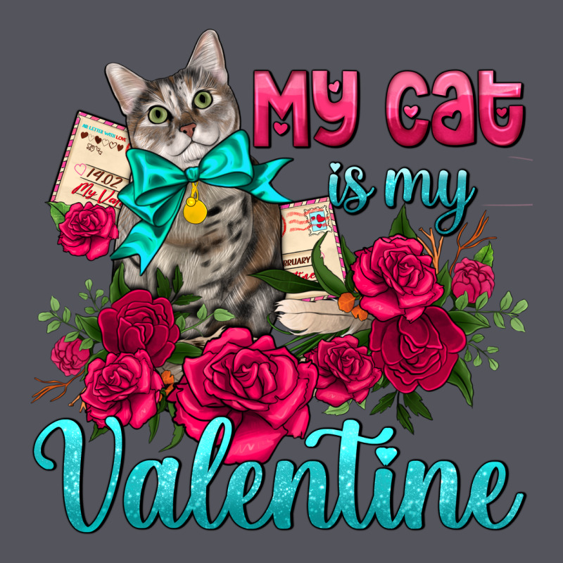 My Cat Is My Valentine Vintage Hoodie by AdoDesignShop | Teevron