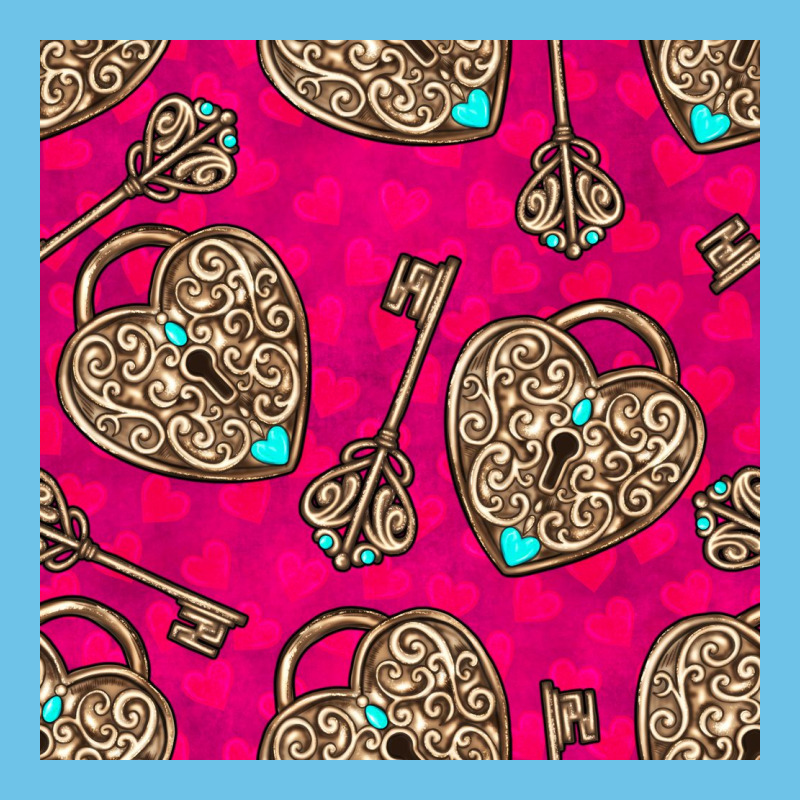 Valentines Day Lock And Key Seamless Pattern Premium Sweatshirt by BundleAndBundleShop | Teevron