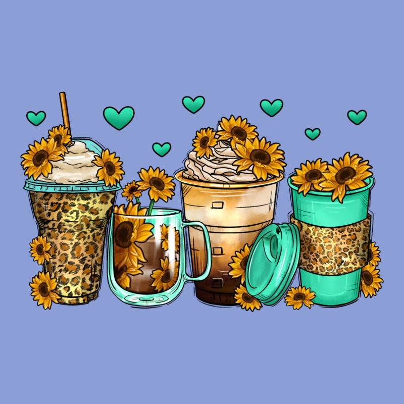 Sunflowers Coffee Cups Long Sleeve Tee by Zillion Design Studio | Teevron