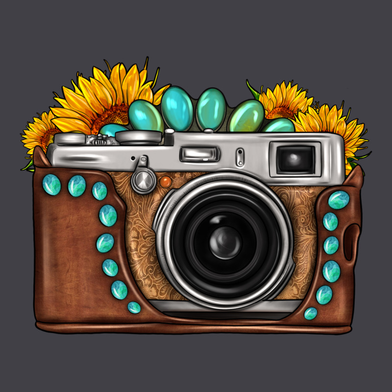 Sunflower Gemstone Vintage Camera Heavyweight Hoodie by FaDigitalArtStudio | Teevron