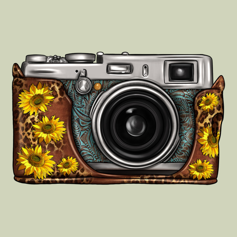 Sunflower Leopard Vintage Camera Heavyweight Hoodie by FaDigitalArtStudio | Teevron