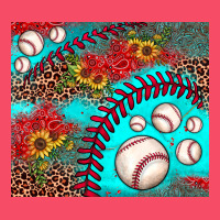 Baseball Leopard Turquoise Sunflower Premium Sweatshirt | Teevron