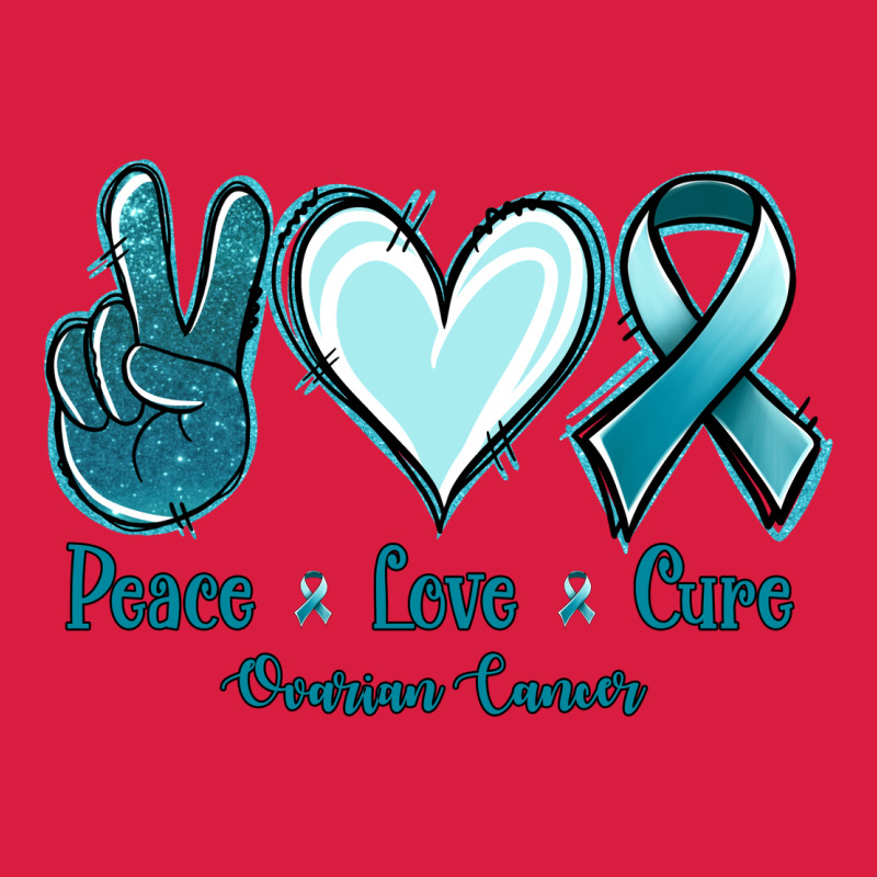 Peace Love Cure Ovarian Cancer Premium Hoodie by Jasminsmagicworld | Teevron