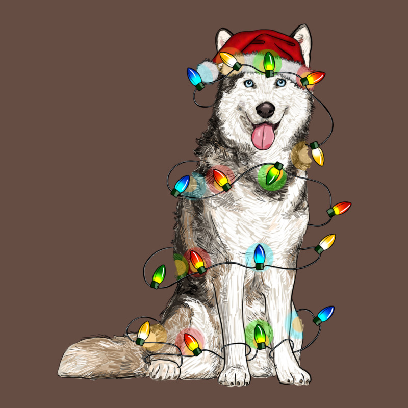 Husky Christmas Lights Long Sleeve Tee by RanaPortraitStore | Teevron