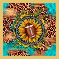 Football Leopard Turquoise Sunflower Seamless Pattern Premium Sweatshirt | Teevron