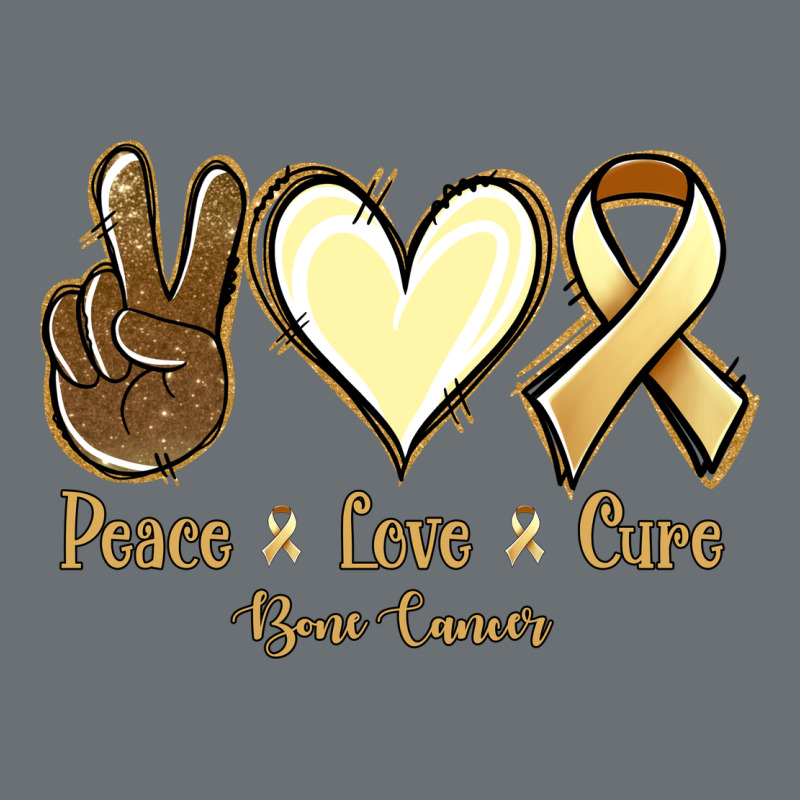 Peace Love Cure Bone Cancer Premium Hoodie by Jasminsmagicworld | Teevron