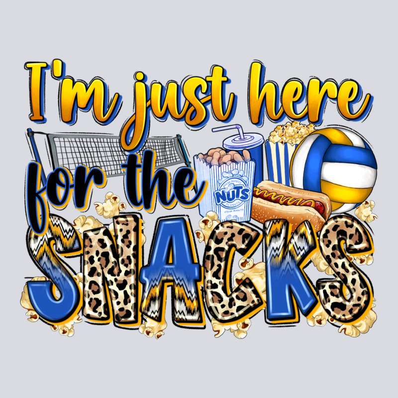 I'm Just Here For The Snacks Volleyball Zipper Hoodie by Zillion Design Studio | Teevron