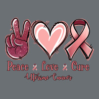 Peace Love Cure Uterine Cancer Premium Hoodie | Teevron