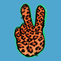 Orange Leopard Peace Sign Premium Hoodie | Teevron