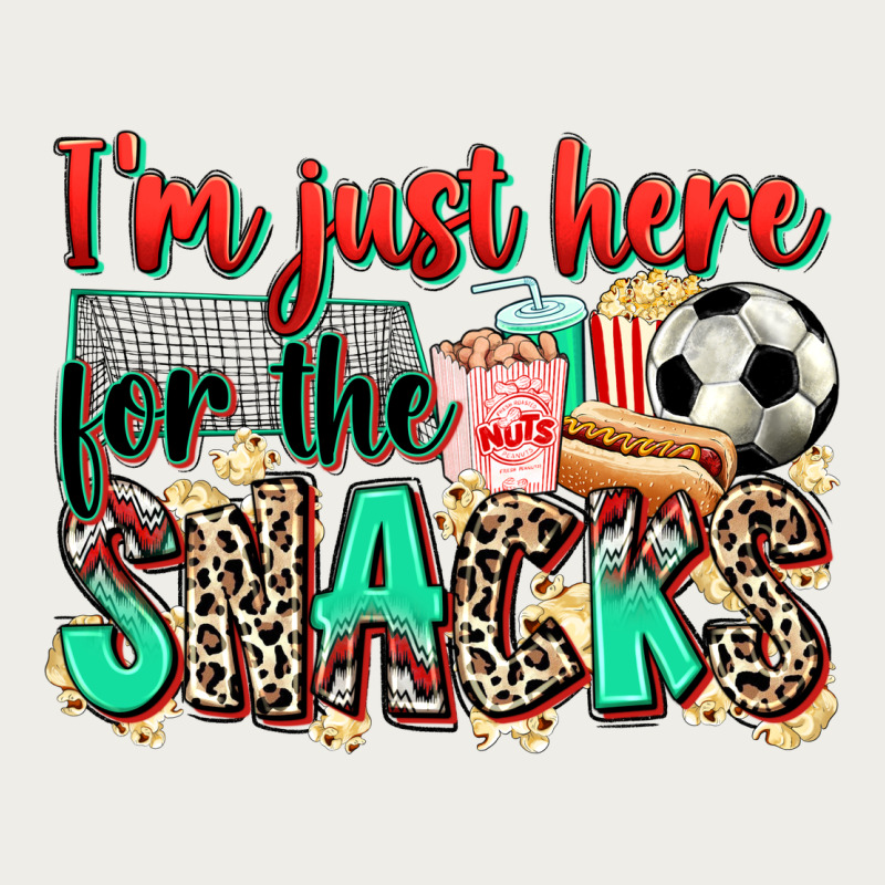 I'm Just Here For The Snacks Soccer Zipper Hoodie by Zillion Design Studio | Teevron