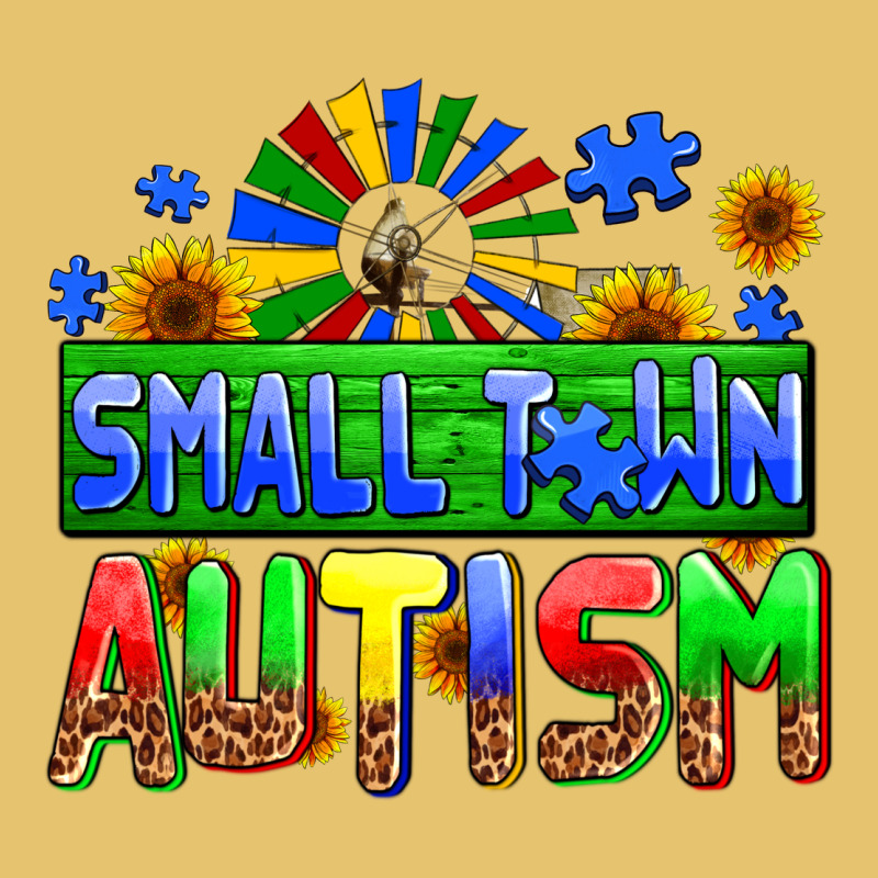 Small Town Autism Premium Sweatshirt by AdoDesignShop | Teevron
