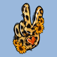 Leopard Sunflower Peace Sign Premium Hoodie | Teevron