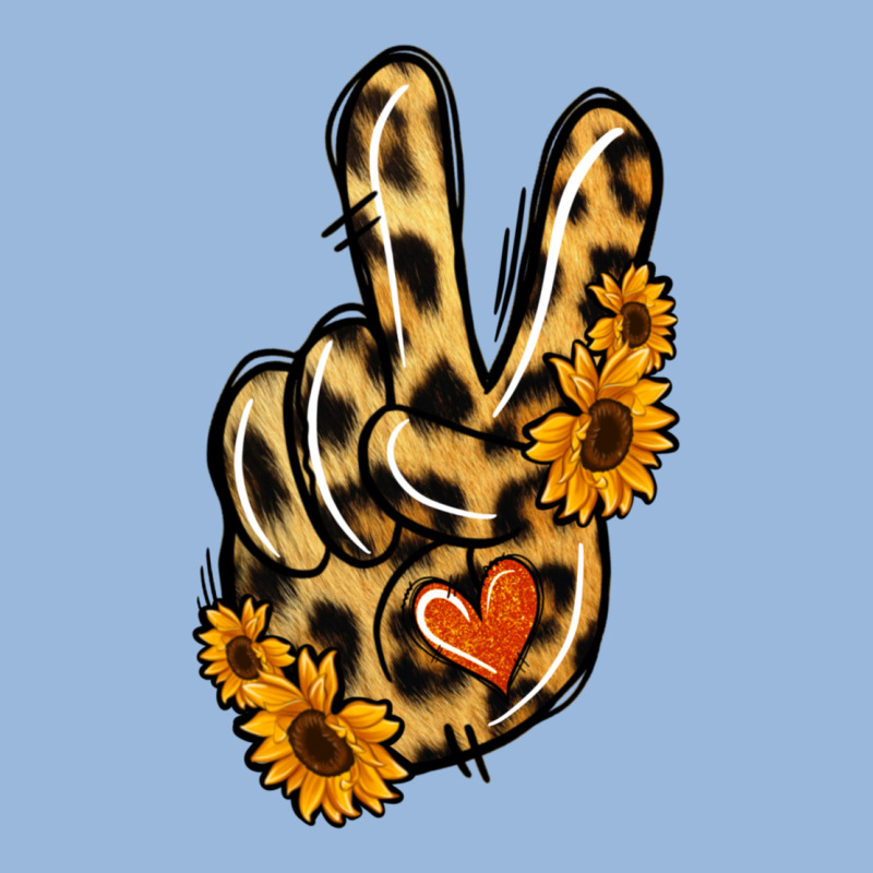 Leopard Sunflower Peace Sign Premium Hoodie by Jasminsmagicworld | Teevron