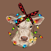 Charolais Calf With Christmas Lights Baby Cow Zipper Hoodie | Teevron