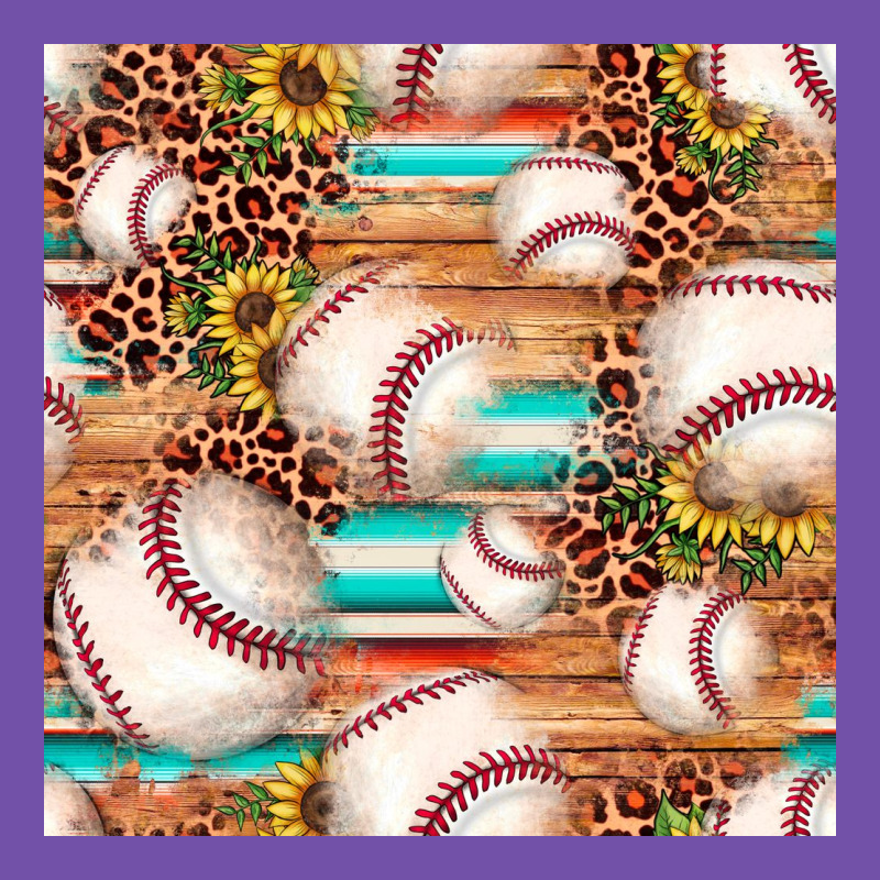 Baseball Leopard Sunflower Seamless Pattern Premium Sweatshirt by JahusDesignShop | Teevron