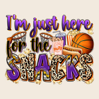 I'm Just Here For The Snacks Basketball Zipper Hoodie | Teevron