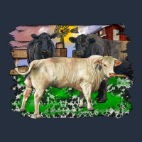 Charolais Bull Black Angus Cattle And Bull With Barnyard And Cowhide Zipper Hoodie | Teevron