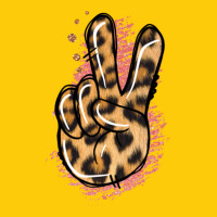 Pink Glitter Leopard Peace Sign Premium Hoodie | Teevron