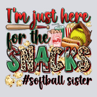 I'm Just Here For The Snacks #softball Sister Zipper Hoodie | Teevron