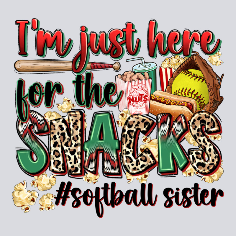 I'm Just Here For The Snacks #softball Sister Zipper Hoodie by Zillion Design Studio | Teevron