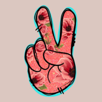 Pink Floral Glitter Peace Sign Premium Hoodie | Teevron