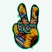 Aztec Sunflower Peace Sign Premium Hoodie | Teevron