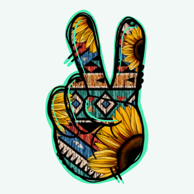 Aztec Sunflower Peace Sign Premium Hoodie by Jasminsmagicworld | Teevron