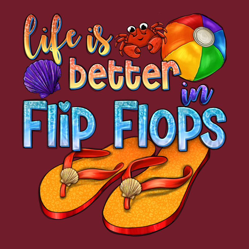 Life Is Better In Flip Flops Zipper Hoodie by texasbilliewilder | Teevron