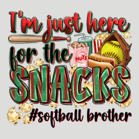 I'm Just Here For The Snacks #softball Brother Zipper Hoodie | Teevron