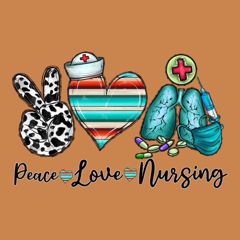 Peace Love Nursing Heavyweight Hoodie by CowhideDigitalArt | Teevron