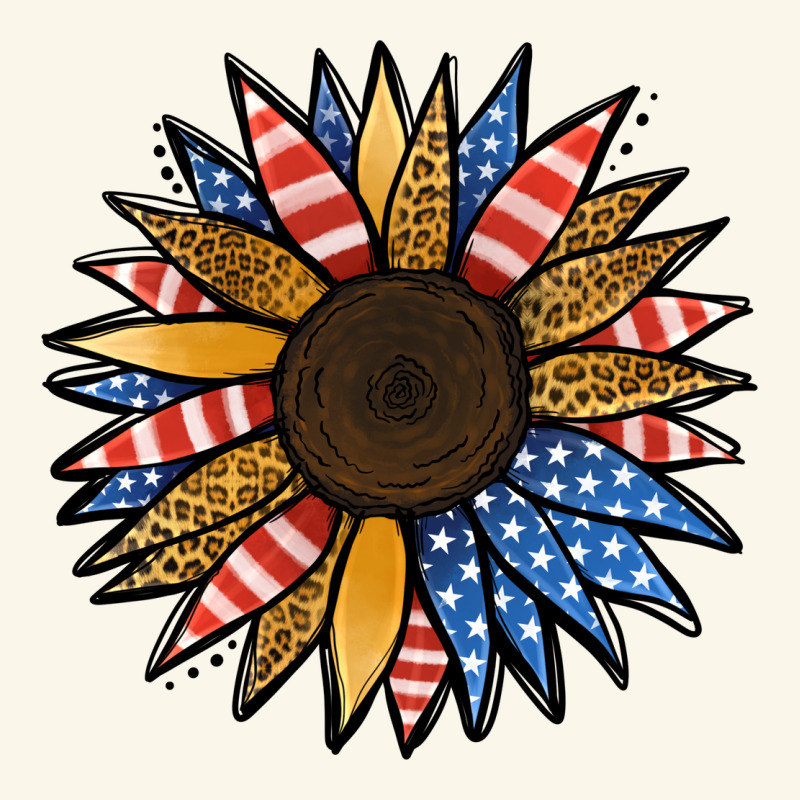 Patriotic Sunflower Premium Hoodie by Jasminsmagicworld | Teevron