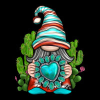 Western Gnome With Turquoise Gemstone Long Sleeve Tee | Teevron