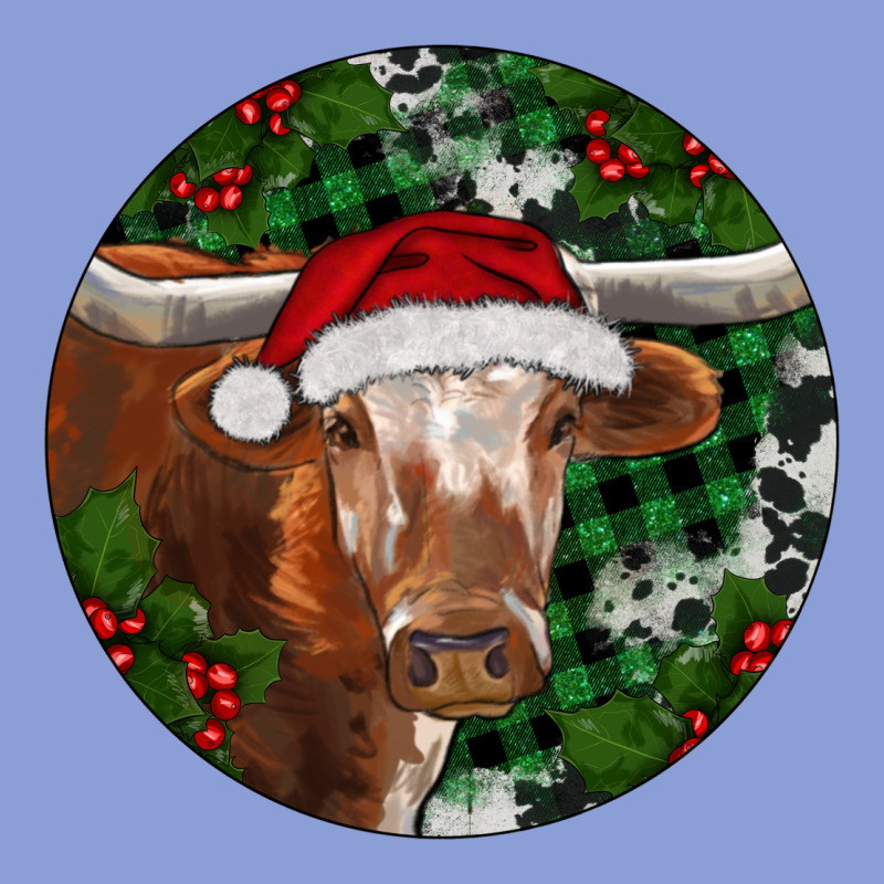 Longhorn Cow Christmas Long Sleeve Tee by RanaPortraitStore | Teevron