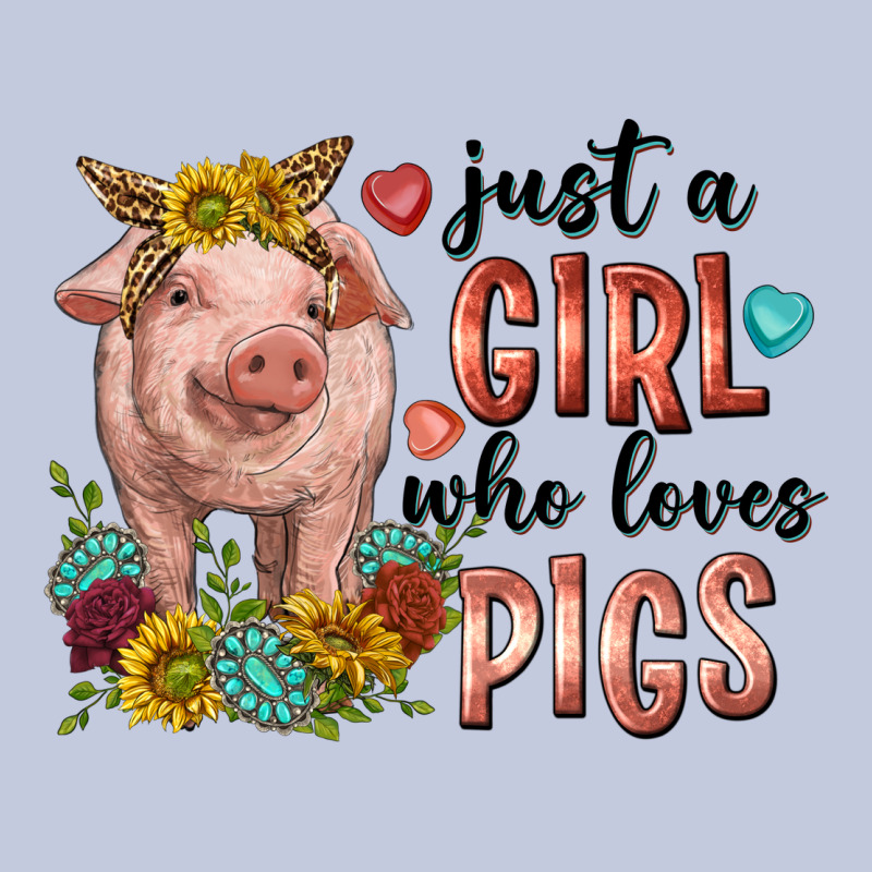 Western Just Girl Who Loves Pigs Long Sleeve Tee by texasbilliewilder | Teevron