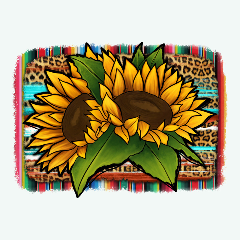 Sunflower With Serape Background Premium Hoodie by Jasminsmagicworld | Teevron
