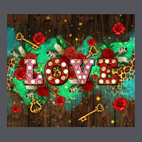 Love  And Leopard With Keys Vintage Hoodie | Teevron
