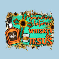 Somewhere Between Whiskey And Jesus Premium Hoodie | Teevron