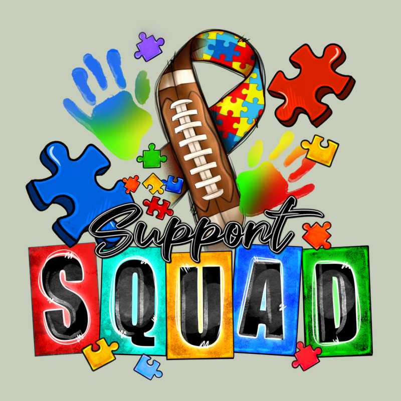 American Football Support Squad Autism Long Sleeve Tee by Zillion Design Studio | Teevron