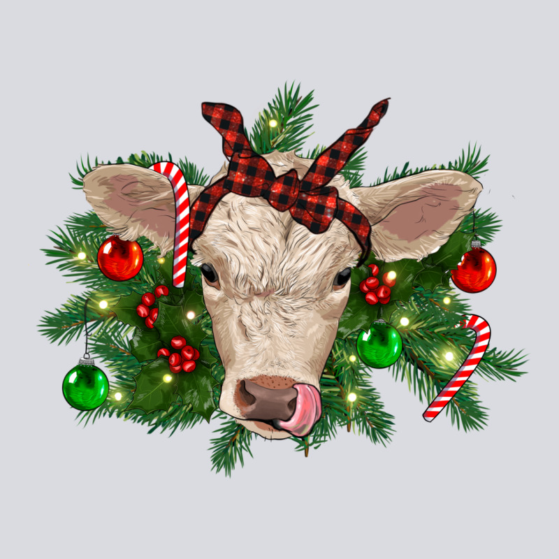 Christmas Charolais Calf Zipper Hoodie by RanaPortraitStore | Teevron