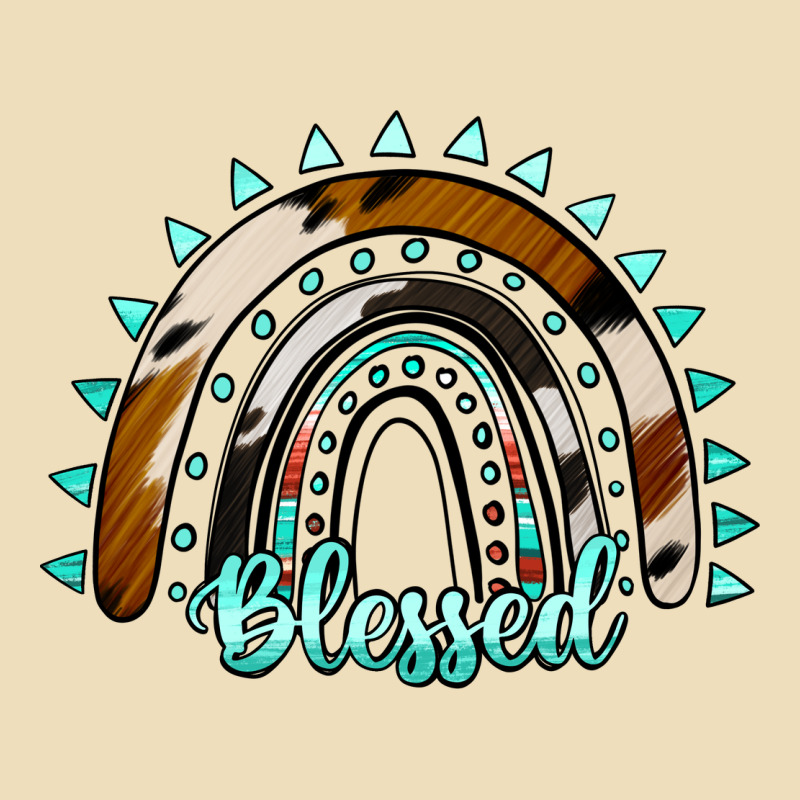 Blessed Rainbow Cowhide Aztec Premium Hoodie by Jasminsmagicworld | Teevron