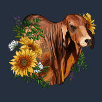 Brahman Bull With Sunflowers Zipper Hoodie | Teevron