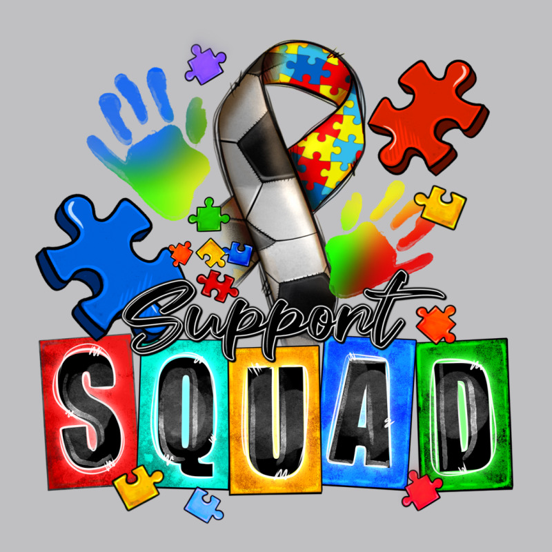 Soccer Support Squad Autism Long Sleeve Tee by Zillion Design Studio | Teevron