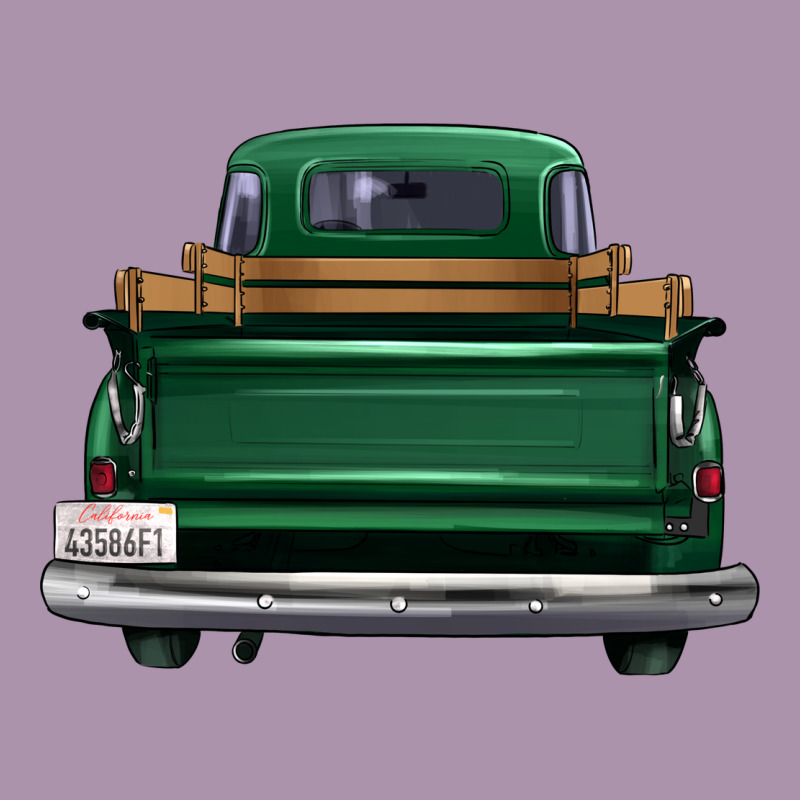 Western Green Truck Back View Heavyweight Hoodie by FaDigitalArtStudio | Teevron