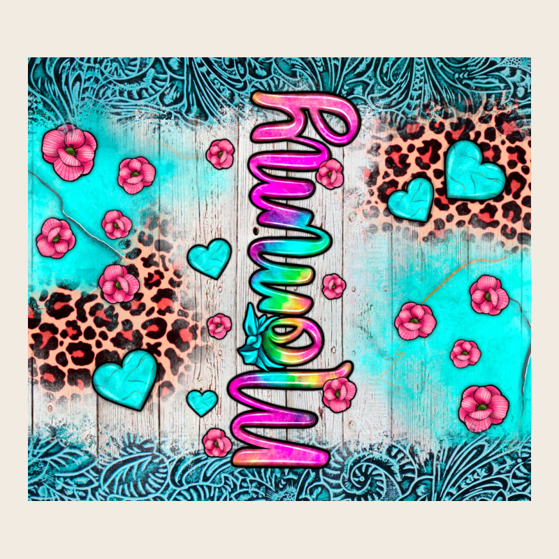 Mommy Leopard Turquoise Premium Sweatshirt by JahusDesignShop | Teevron
